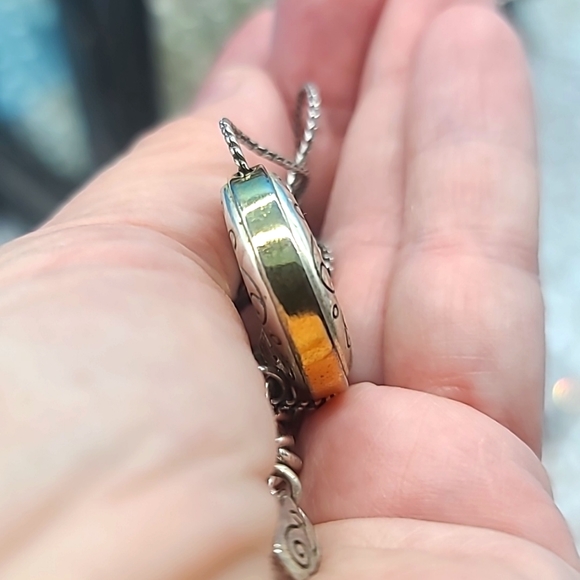 Brighton "ARIES Collection" Two-Tone Swarovski Crystal & Scrollwork Pendant Neck - Picture 10 of 15